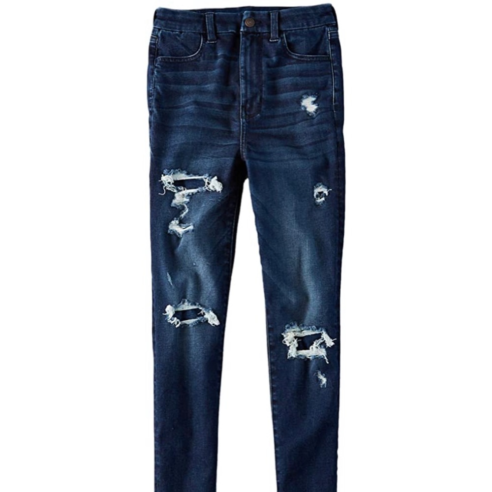 AE Curvy Highest Waist Jegging, Cobalt Night